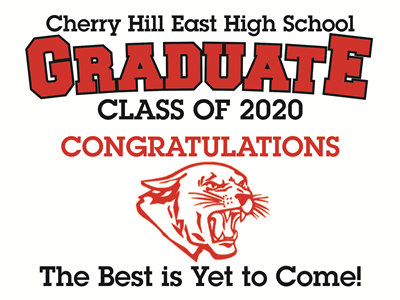 Cherry Hill East HS Grad Sign
