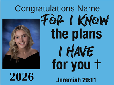 Religious Grad 2 - Lawn Sign