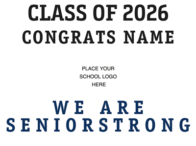 DESIGN TEMPLATE - "Congrats Grad Sign" Lawn Signs
