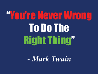 Mark Twain Quote Lawn Sign