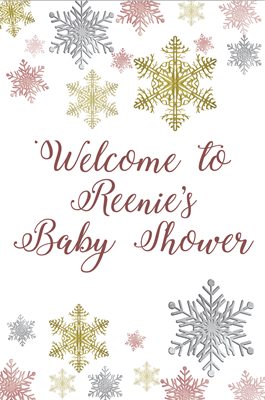 Welcome Shower Sign - 24"x36"