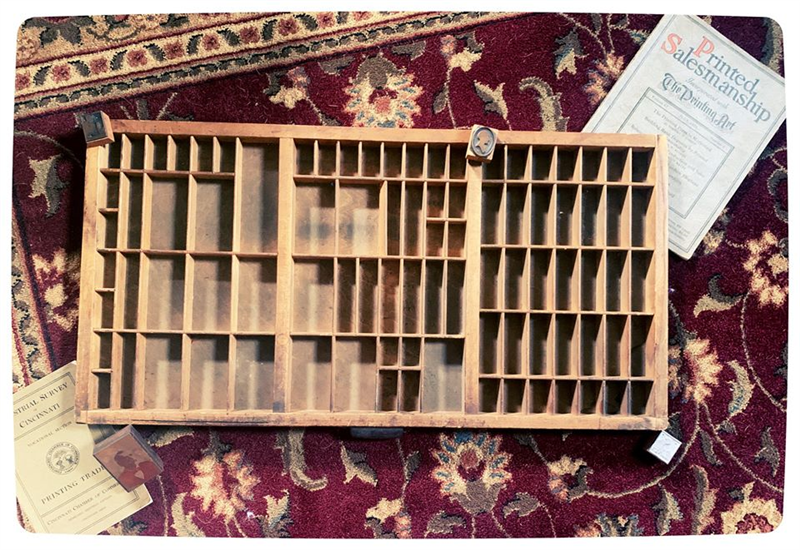 Vintage Letter Press Drawers