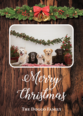 Family Christmas Greeting Card - Design Template