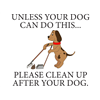 Clean Dog Poop Sign