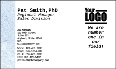 Business Card no Photo (DESIGN)