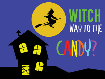 Witch Way - Lawn Sign