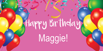 Birthday Banner Pink