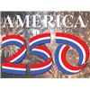 America 250 with Background- Lawn Sign