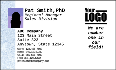 Business Card w Photo (DESIGN)