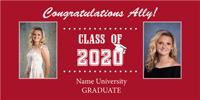 DESIGN TEMPLATE - Grad Banner 2 Pics