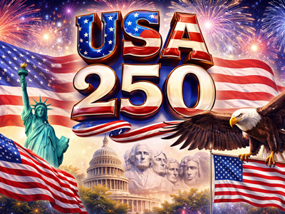 Patriotic 250 - Lawn Sign